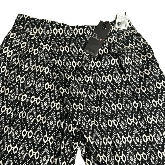 Dex  Y2K pull on harem print pants,Small,NWT. boho,balloon pants,xtra pleat,zip - Picture 2 of 11